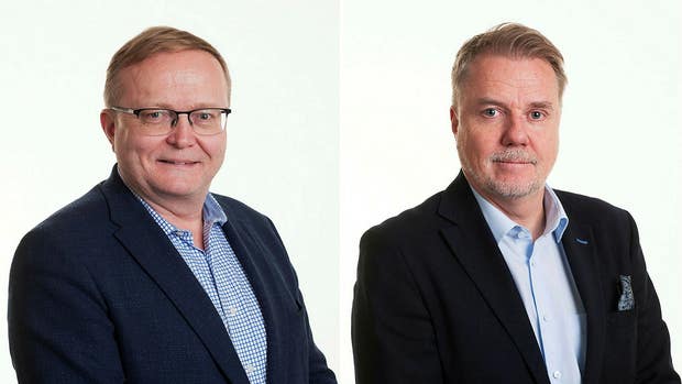 Matti Vikkula, koncernchef och Michael Wallis Olausson, Sverigechef på Scandinavian Biogas.