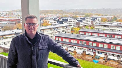 Mikael Johansson är ordförande i bostadsrättsföreningen Göteborgshus 38.