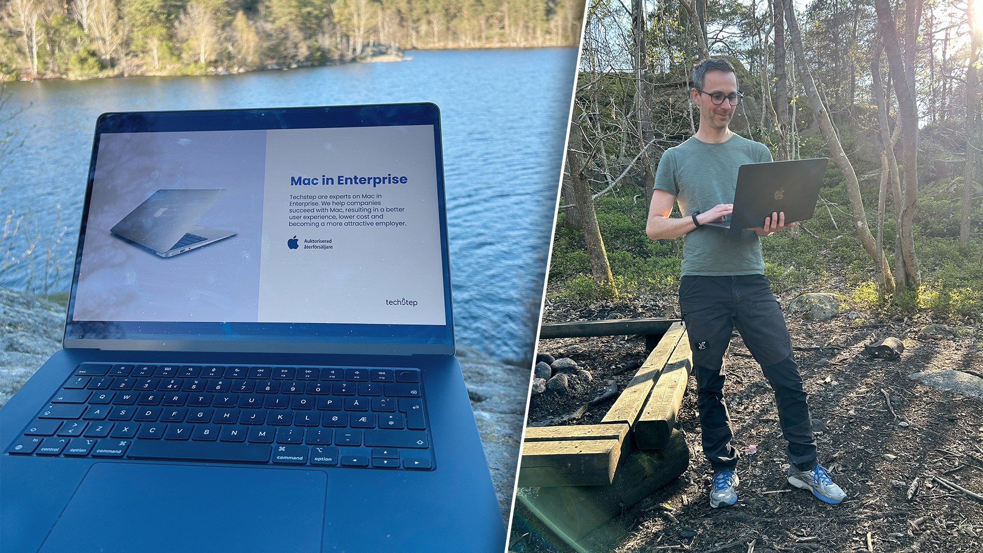 Pontus Palmgren, strategisk rådgivare på Techstep, belyser vikten av att företag tillgodoser medarbetarnas tekniska preferenser genom att erbjuda Mac-datorer. Foto: Techstep