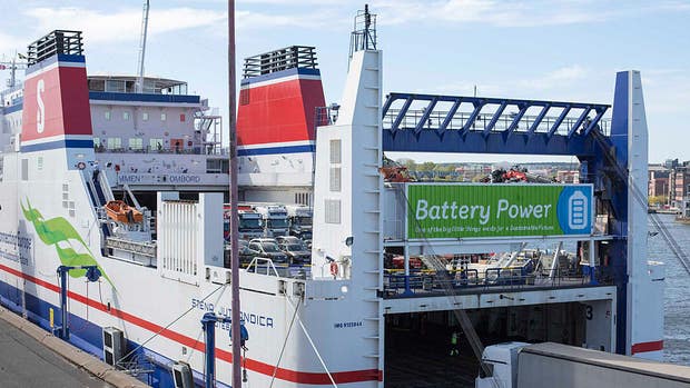 Färjejätten Stena Line inledde sin satsning på batteridrift 2018 med att elektrifiera färjan Stena Jutlandica.