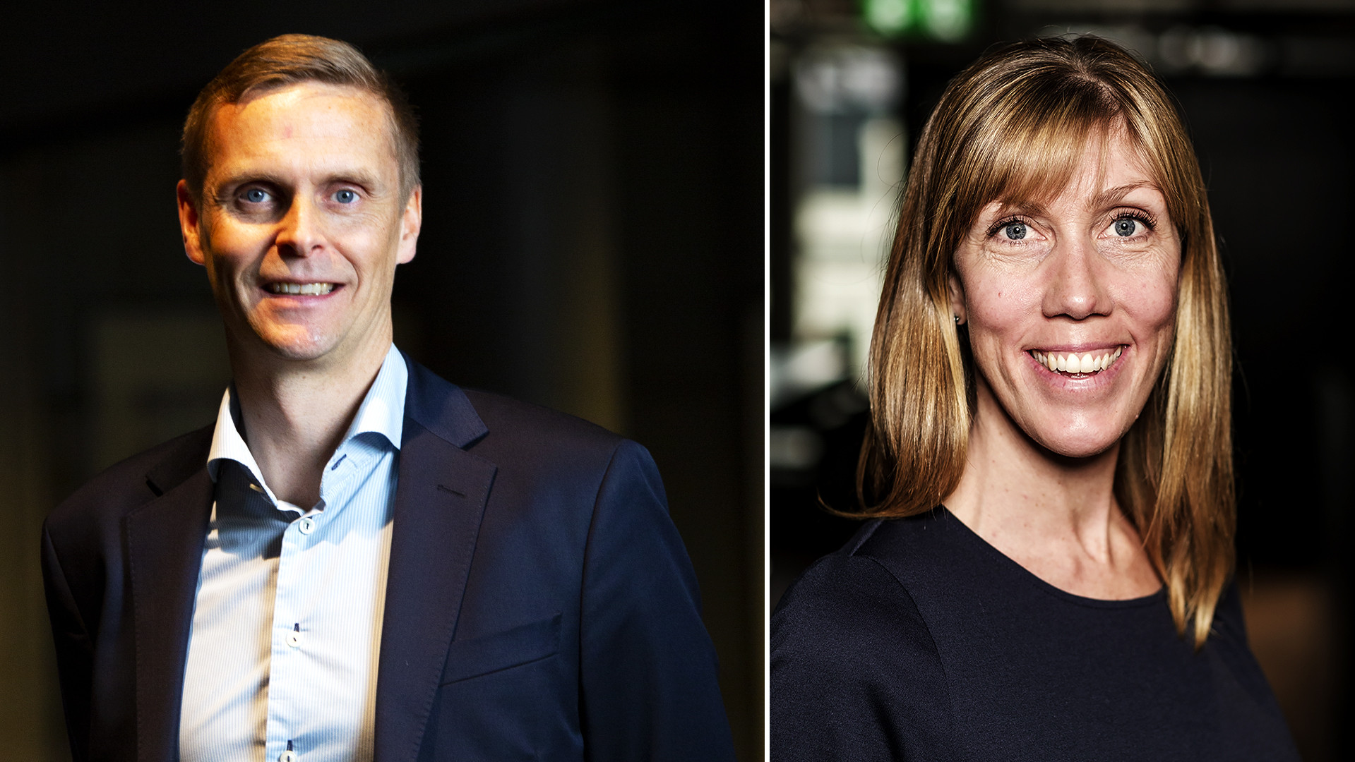 Henrik Fagrell, Vice VD. Foto: Daniel Forsbring 
Helena Reimeringer, Säljchef och affärsutveckling strategiska tjänster Foto: Carl Björklund