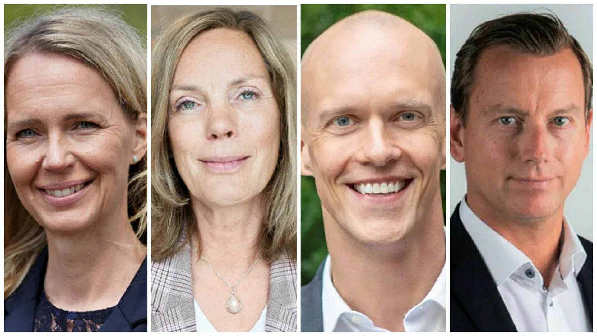 Ny styrelse i Swedish Medtech (från vänster till höger): Styrelseordförande Åsa Ardesjö samt ledamöterna Lena Blom, Tomas Block och Micael Juul Möller. Tove Christiansson utsågs till vice ordförande, men ingår inte i bildkollaget.