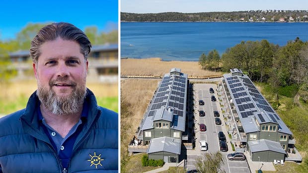 Daniel Clavering är projektutvecklingschef på EnergiEngagemang, och kontaktperson för brf Ängspiren.
