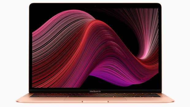 Apples nya Macbook Air i utförandet ”rose gold”.