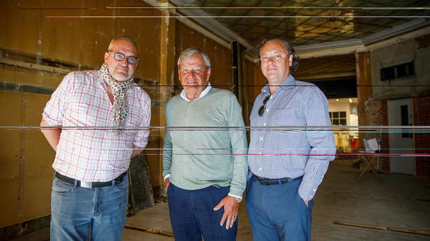 Från vänster: David Kallós, Jonas Lindvall och Kenneth Andrén ska förvandla anrika Malmökrogen Sture till brasserie.