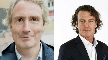 Erik Selin och Rutger Arnhult äger båda Intrance. Obs, bilden är ett montage.