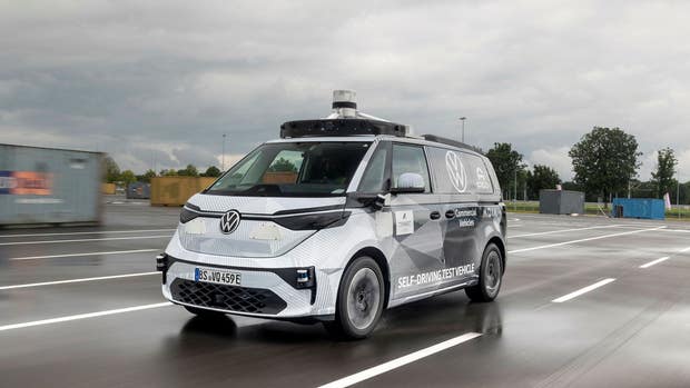 Volkswagens eldrivna minibuss ID Buzz är testfordon för självkörande teknik.