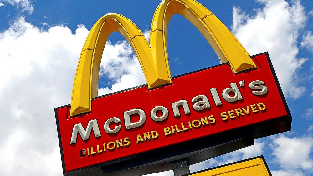 Rapportfall för McDonald's på sur New York-börs