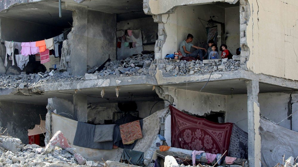 Instängda i ruinernas Gaza