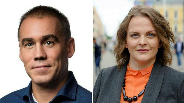 Henrik Navjord, regionchef för Svenskt näringsliv i Dalarna och Eva Cooper, Företagarnas regionchef i Dalarna, Värmland och Gävleborg.
