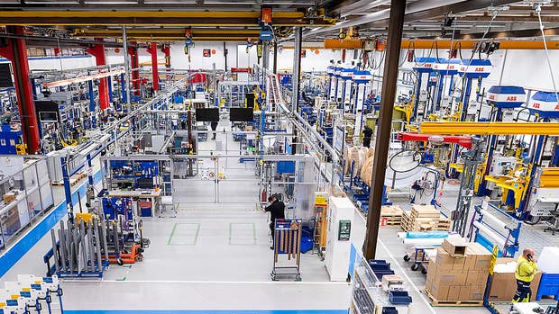 ABB Power Grids 5G-fabrik i Ludvika.
