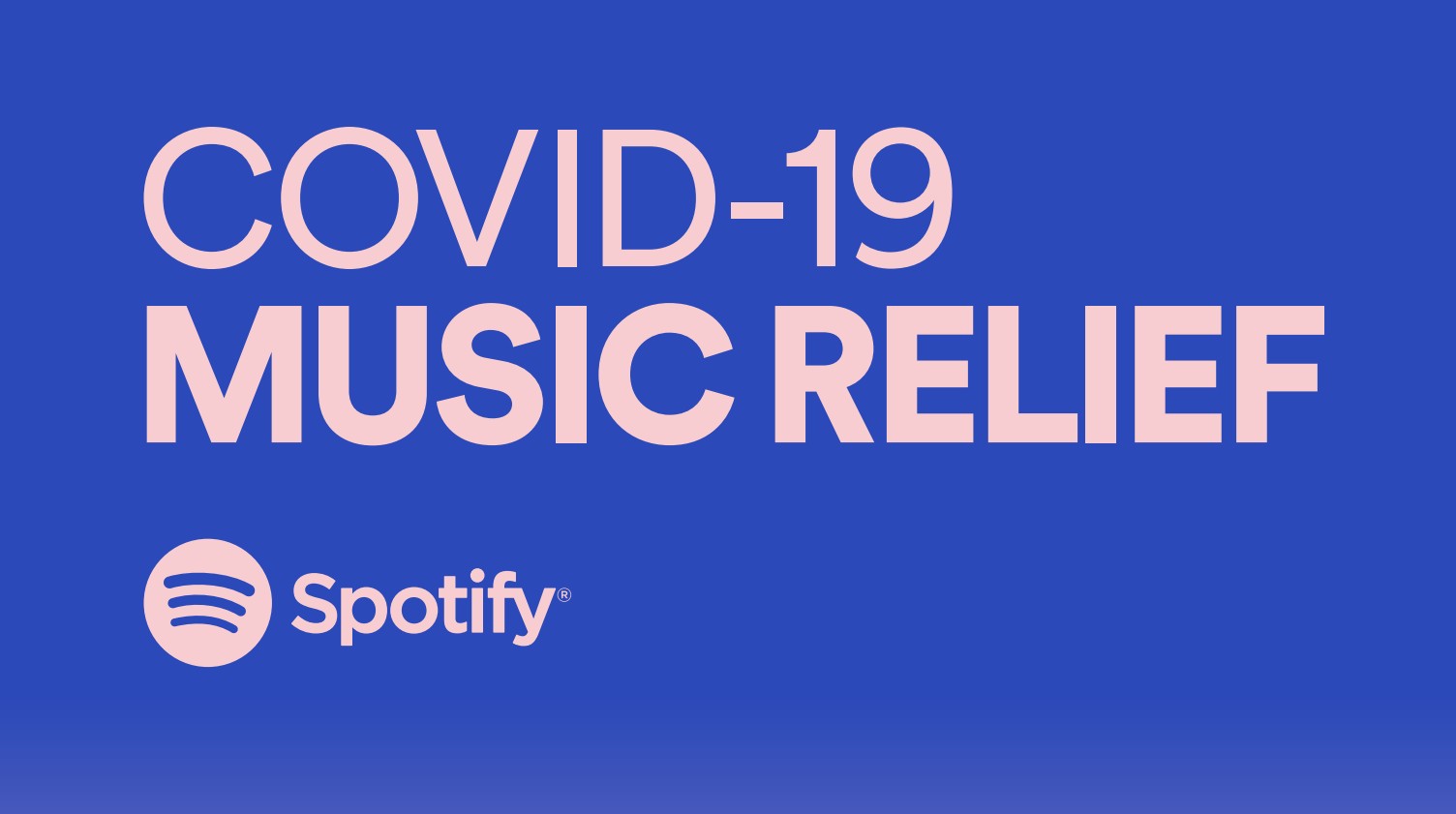 Logotypen för ”Spotify COVID-19 Music Relief”-projektet.