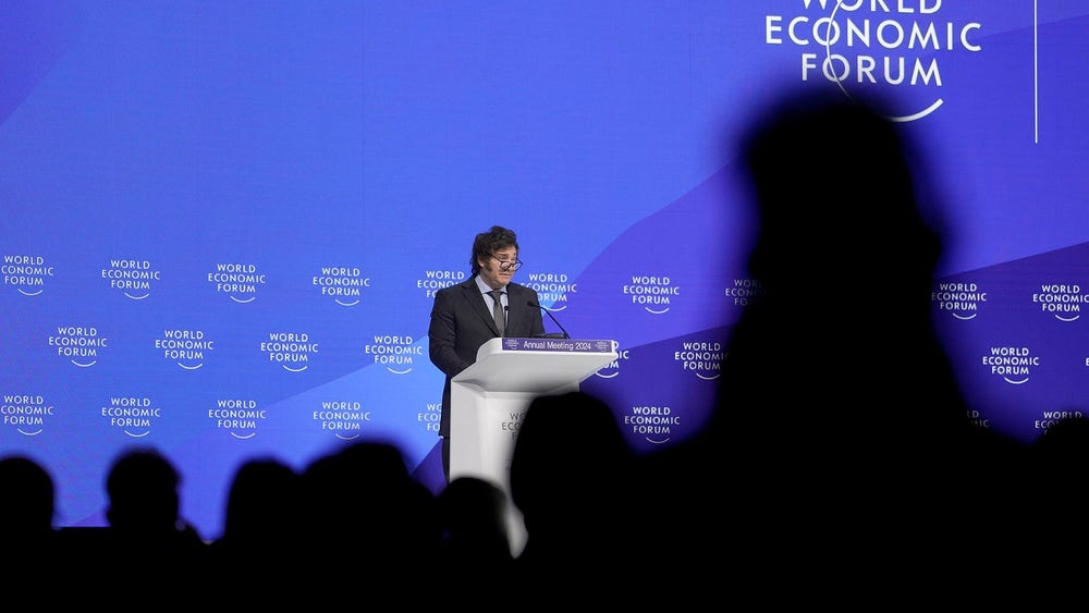 Argentinas president i Davos: ”Västvärlden är i fara”