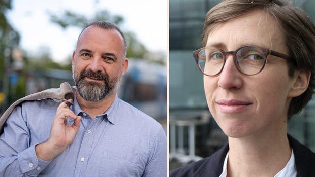 WSP:s stads- och trafikanalytiker Daniel Firth och Maria Schnurr, Senior Researcher, Mobilitet och system, på RISE.