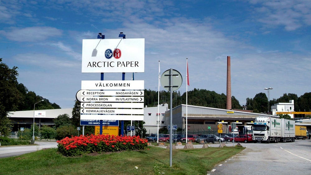 Arctic Paper vinstvarnar – rörelseresultatet ned över 30 procent