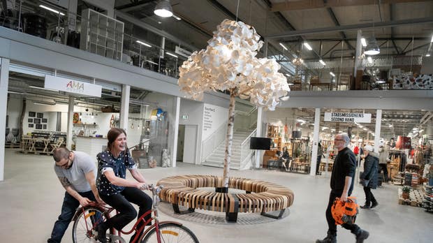 Retunagallerian i Eskilstuna inriktar sig helt på cirkulär handel.