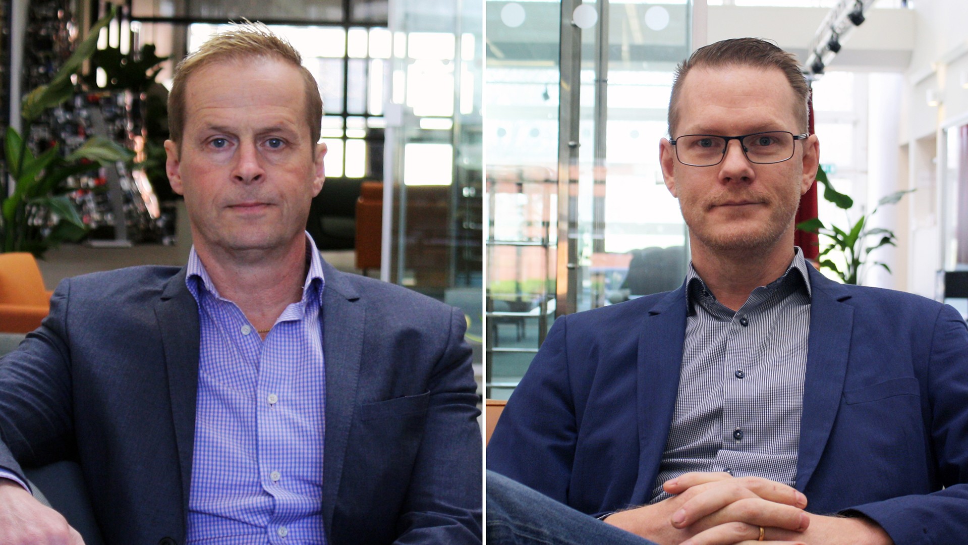 Urban Järved, Concept Manager för Cloud på Atea och Stefan Fasth, innovationschef.