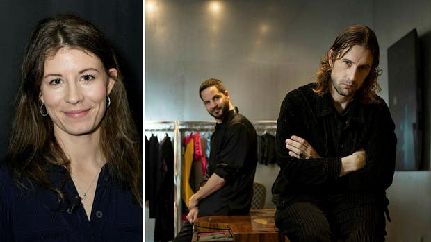 Hanna Wachtmeister, ledamot i Flat Capital. Till höger: Andreas Palm och Christian Larsson, som grundat herrunderklädesmärket CDLP.