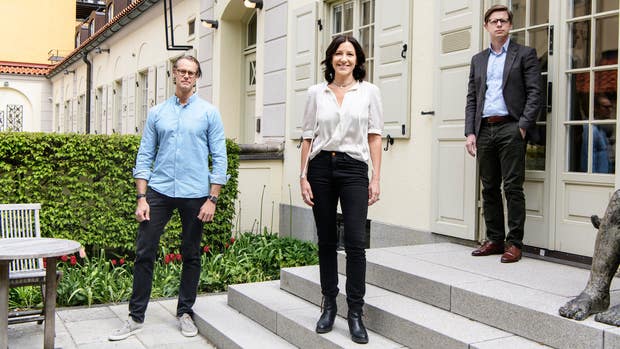 Jacob de Geer, vd för Izettle, Anna Ryott, styrelseproffs och entreprenör och Fredrik Ekström, vd för Nasdaq Stockholm.