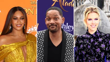 Beyonce från The Lion King, Will Smith från Aladdin och Scarlett Johansson från Avengers: Endgame.