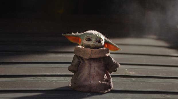 Star Wars-karaktären Grogu från Disney Plus-serien The Mandalorian.
